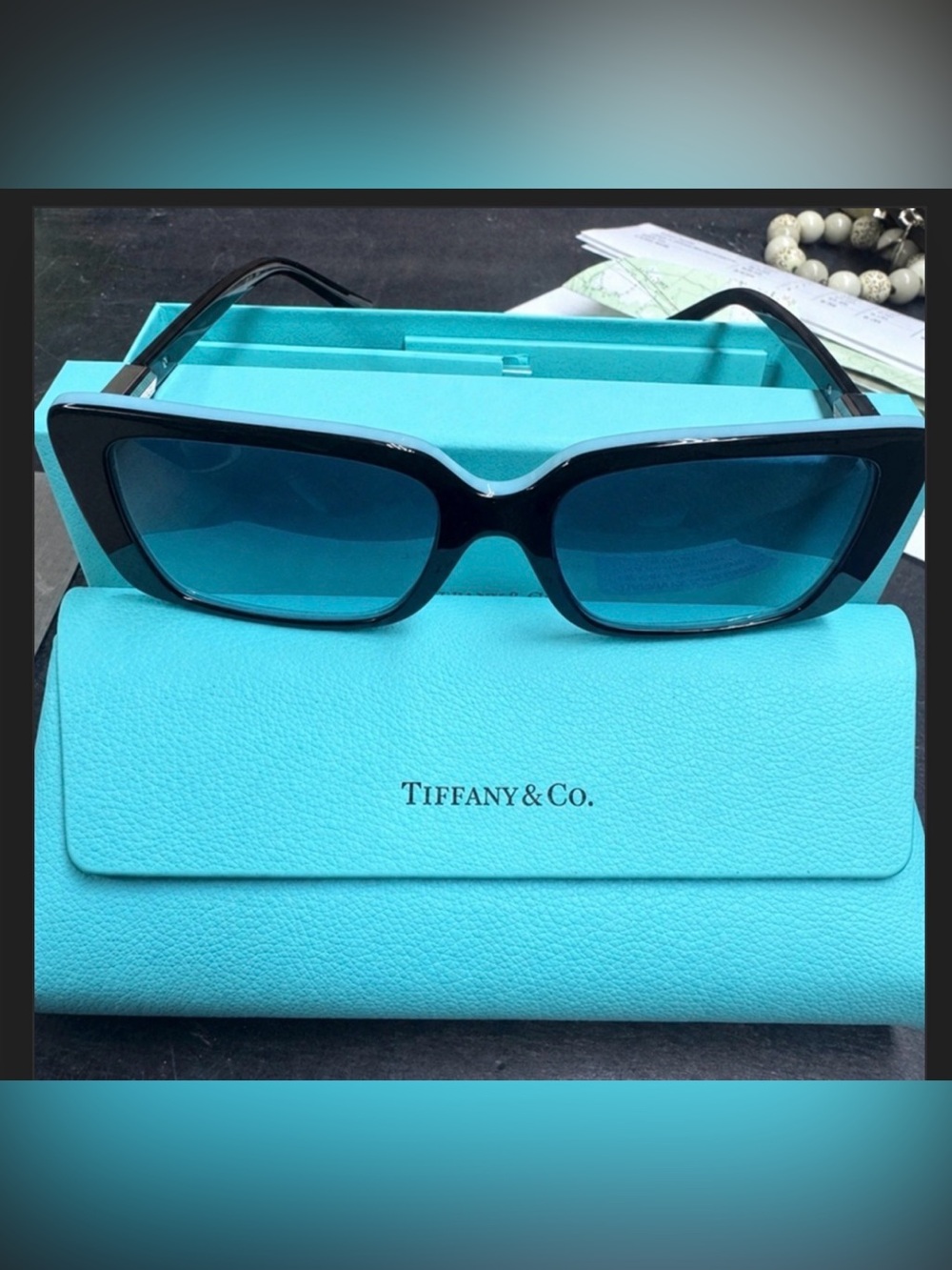 Tiffany & Co. TF4249 Sunglasses with Blue Lenses